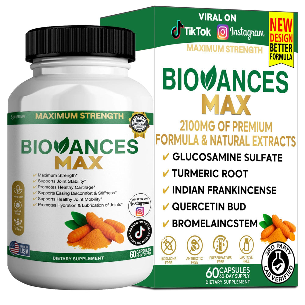 GREENVIFY Bioances Max bottle closeup for easy dosing and quality assurance
