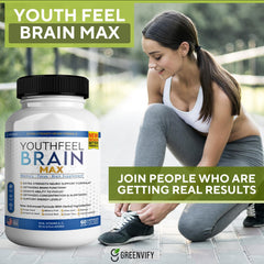 GREENVIFY Brain Max herbal blend image with antioxidant botanicals