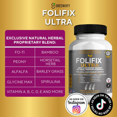 GREENVIFY FoliFix Ultra capsules closeup for convenient daily nutrition