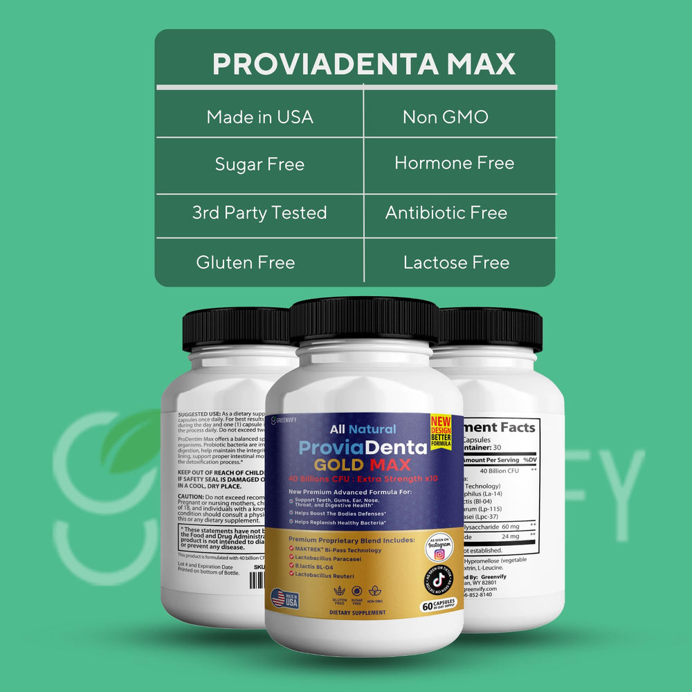 Greenvify ProviaDenta Gold Max for fresh breath and daily protection