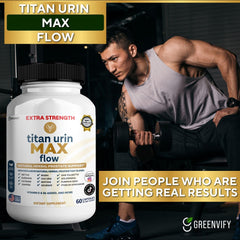 Greenvify Titan Urin Max Flow 60 capsules for a 30-day supply