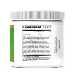 GREENVIFY Tonic Greens Ultra ingredients scene with wheatgrass and beet roots.