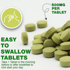Grenera moringa leaves from certified organic farms highlight sustainable sourcing.