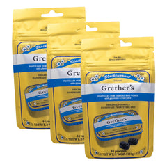 GRETHER'S Blackcurrant Pastilles refill bag for convenient replenishment