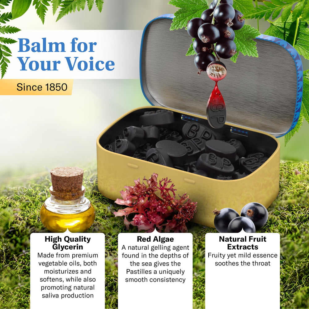 GRETHER'S throat-care coating demonstrates moisture support from glycerin.