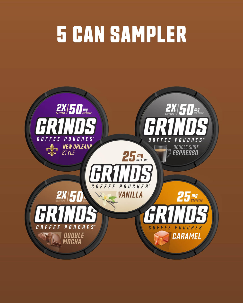 GRINDS Irish Cream pouch with smooth flavor and caffeine boost