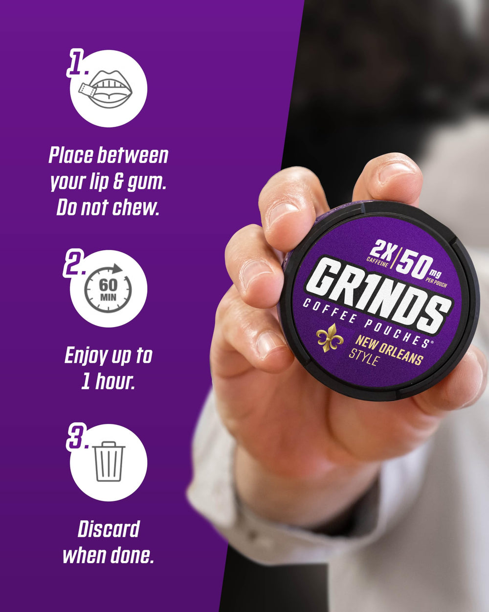 GRINDS manufactured in the USA for reliable quality