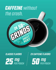 GRINDS Coffee Pouches Root Beer can offers nostalgic taste with steady caffeine lift.