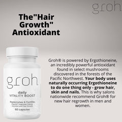 Groh Daily Vitality Boost vitamin D2 and nutrients support radiant skin