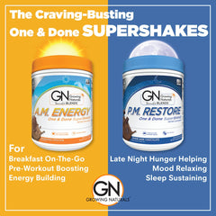 Growing Naturals One & Done SuperShake packaging close-up shows clean label.