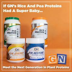 Growing Naturals One & Done SuperShake glass with creamy shake, ready for a snack.