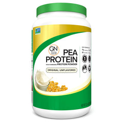 Growing Naturals Raw Pea Protein Bottle shows plant-based protein for daily meals