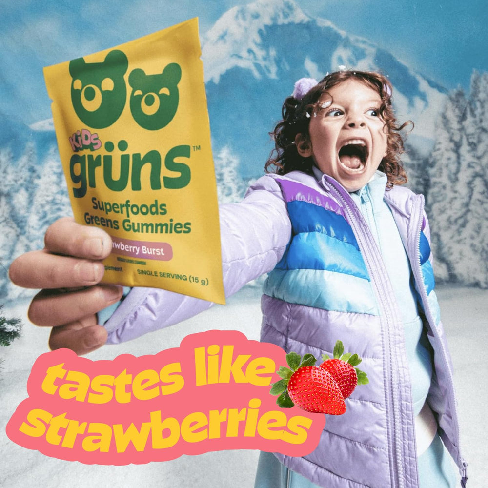 Grüns 3rd-party tested seal on packaging.