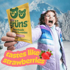 Grüns 3rd-party tested seal on packaging.