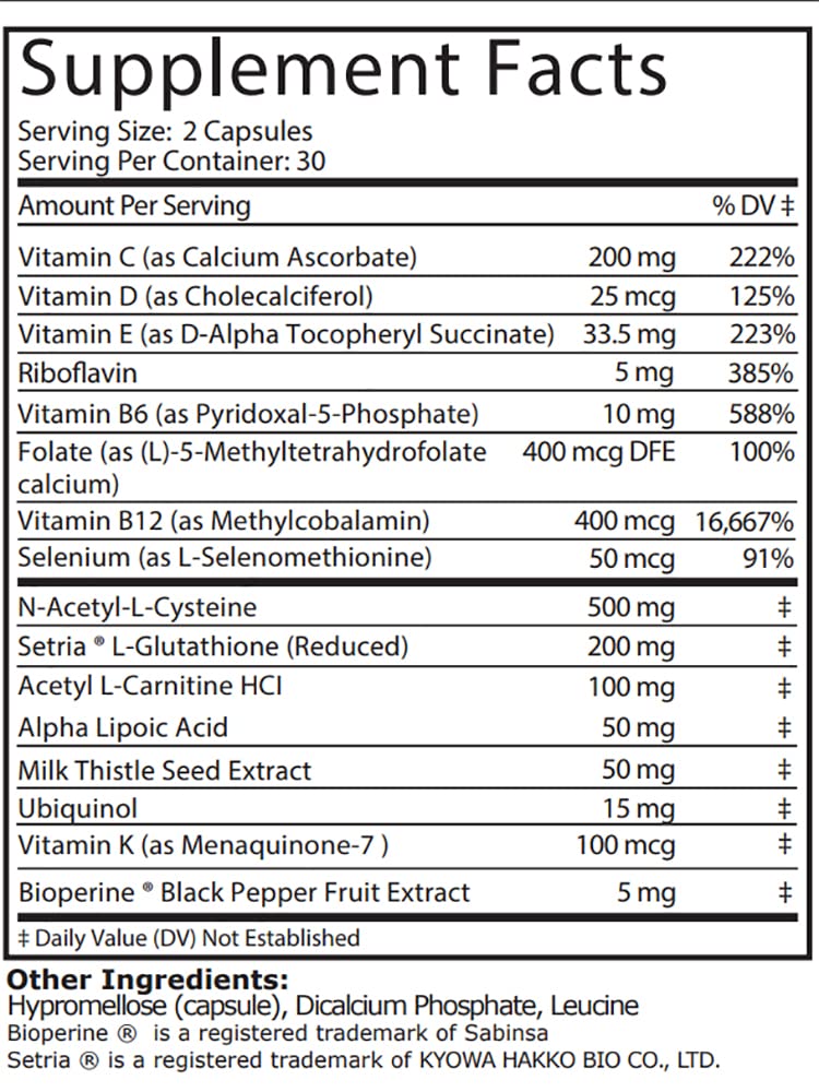 GSH Gold label close-up shows ingredients and formulation designed for optimal absorption.