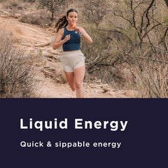 GU Energy Liquid Energy Gel pour into handheld bottle during training for fast absorption