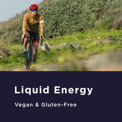 Front-facing packaging of GU Energy Liquid Energy Orange product.