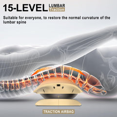 Guganas back stretcher electrotherapy mode with customizable settings for back relief.