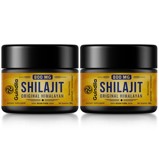 Guindila shilajit resin bottle showing 800mg potency for daily energy