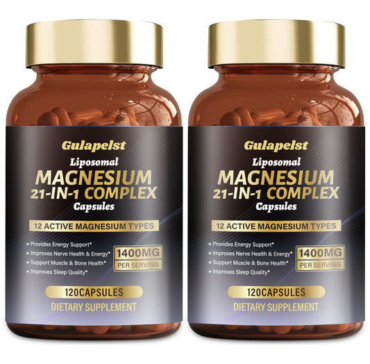 Gulapelst Liposomal Magnesium 2-pack bottle front for daily wellness