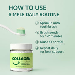 Guliqi collagen tooth powder packaging front display