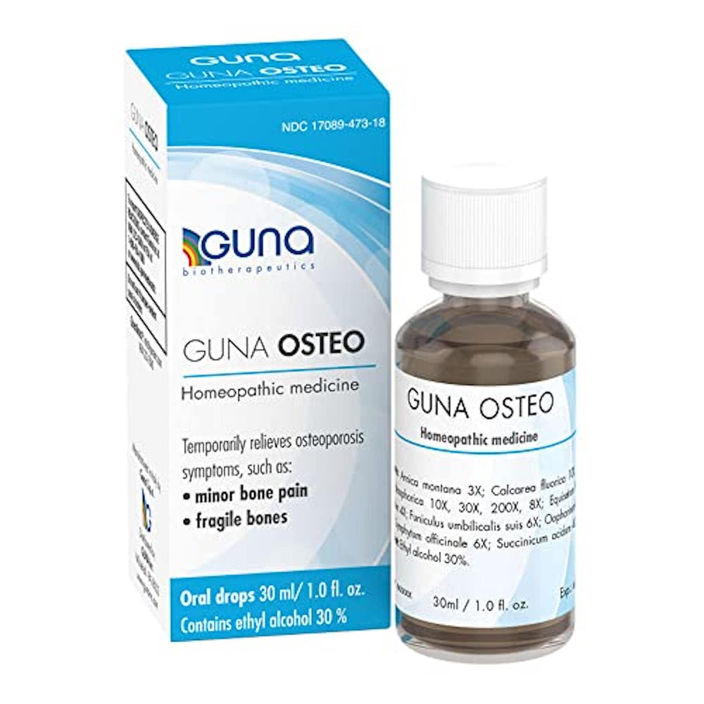 GUNA Osteo bottle on counter for convenient daily use