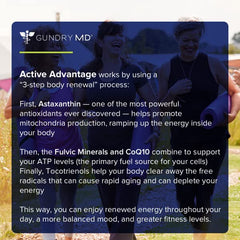 Gundry MD Active Advantage in a morning routine for daily vitality.