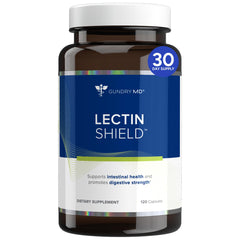 Gundry MD Lectin Shield bottle front view highlighting the digestive support concept.