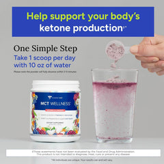 Gundry MD MCT Wellness Powder dissolving in a glass for keto-friendly hydration