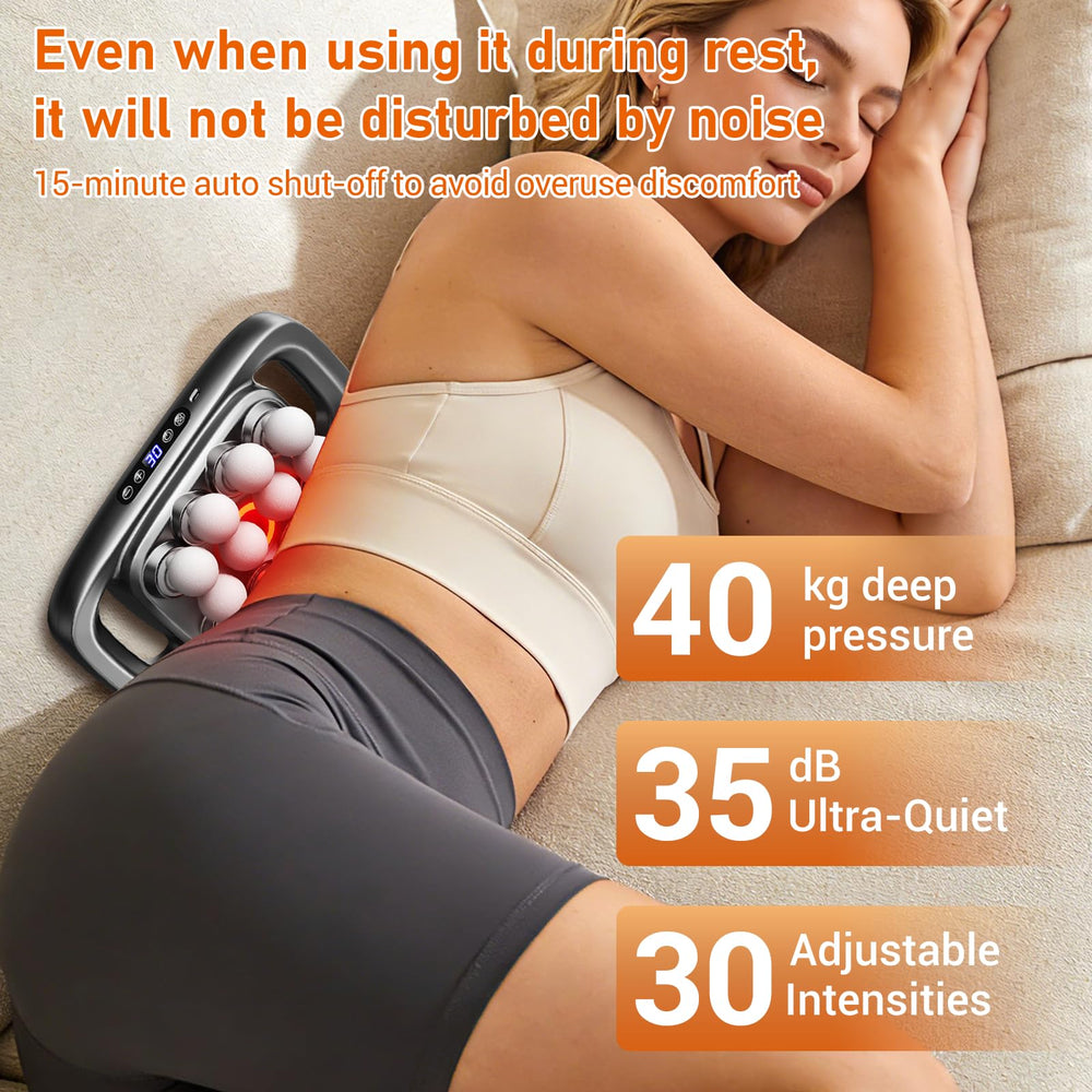 Gurui Neck Massager in detailed view with an ergonomic grip.