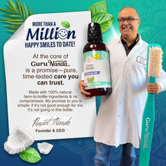 Alcohol-free label on CocoMint bottle for a gentler option.