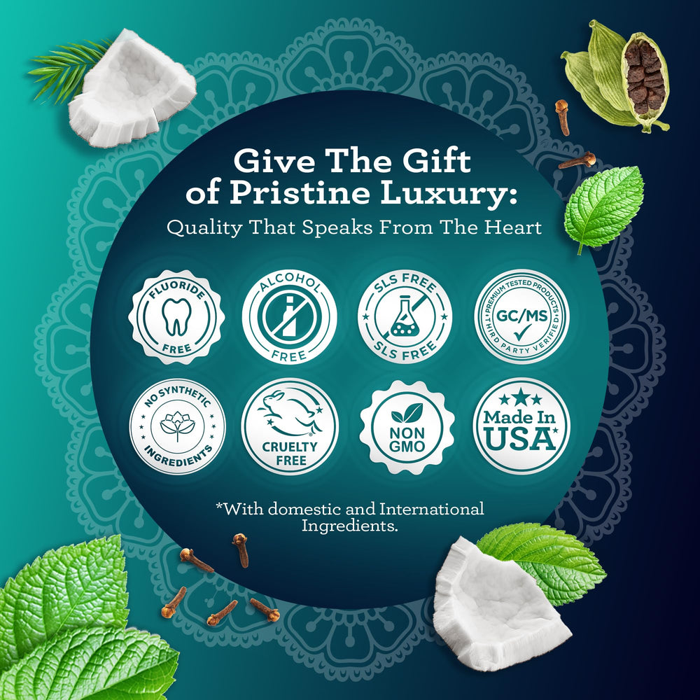 GuruNanda ingredients close-up shows coconut oil base and essential oils