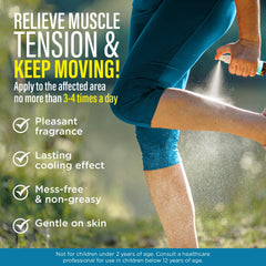 Post-exercise magnesium blend aids recovery with GuruNanda Menthol Spray.