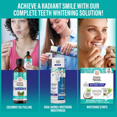 GuruNanda oil pulling sachets seven-pack for convenient on-the-go use.