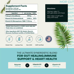 Gut Armor vitamin D3 and K2 MK-7 spotlight for bone and heart health potential.