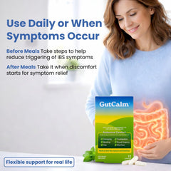 GutCalm made-in-USA label underscores pharmaceutical-grade production quality.