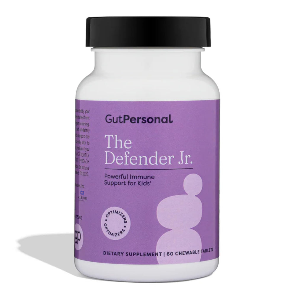 GutPersonal Defender bottle front promoting daily immune support