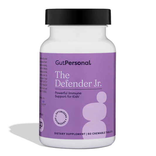 GutPersonal Defender bottle front promoting daily immune support