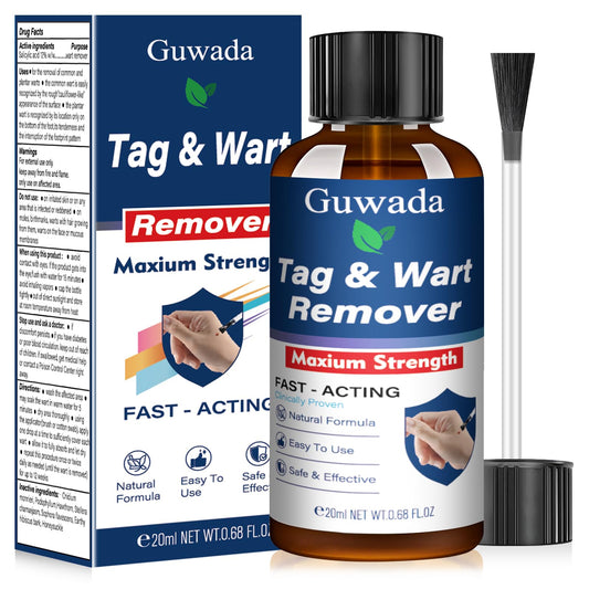 Guwada Skin Tag Removal bottle cap—compact packaging for on-the-go care.