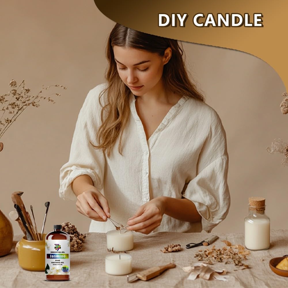 GV77ZF Jasmine oil in diffuser setup for calming aromatherapy sessions.