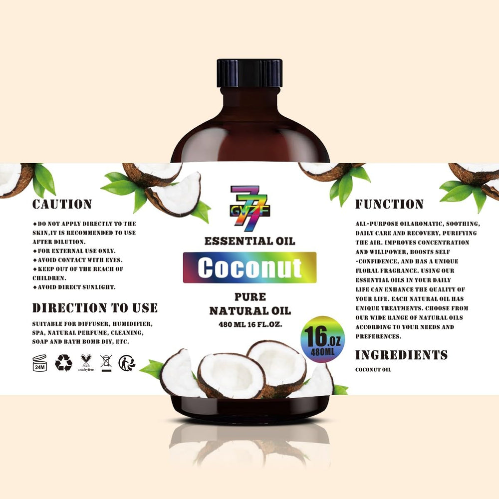 GV77ZF Coconut Essential Oil for automotive diffuser use and travel scent