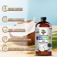 GV77ZF Coconut Essential Oil in home spa diffuser setup for ambiance
