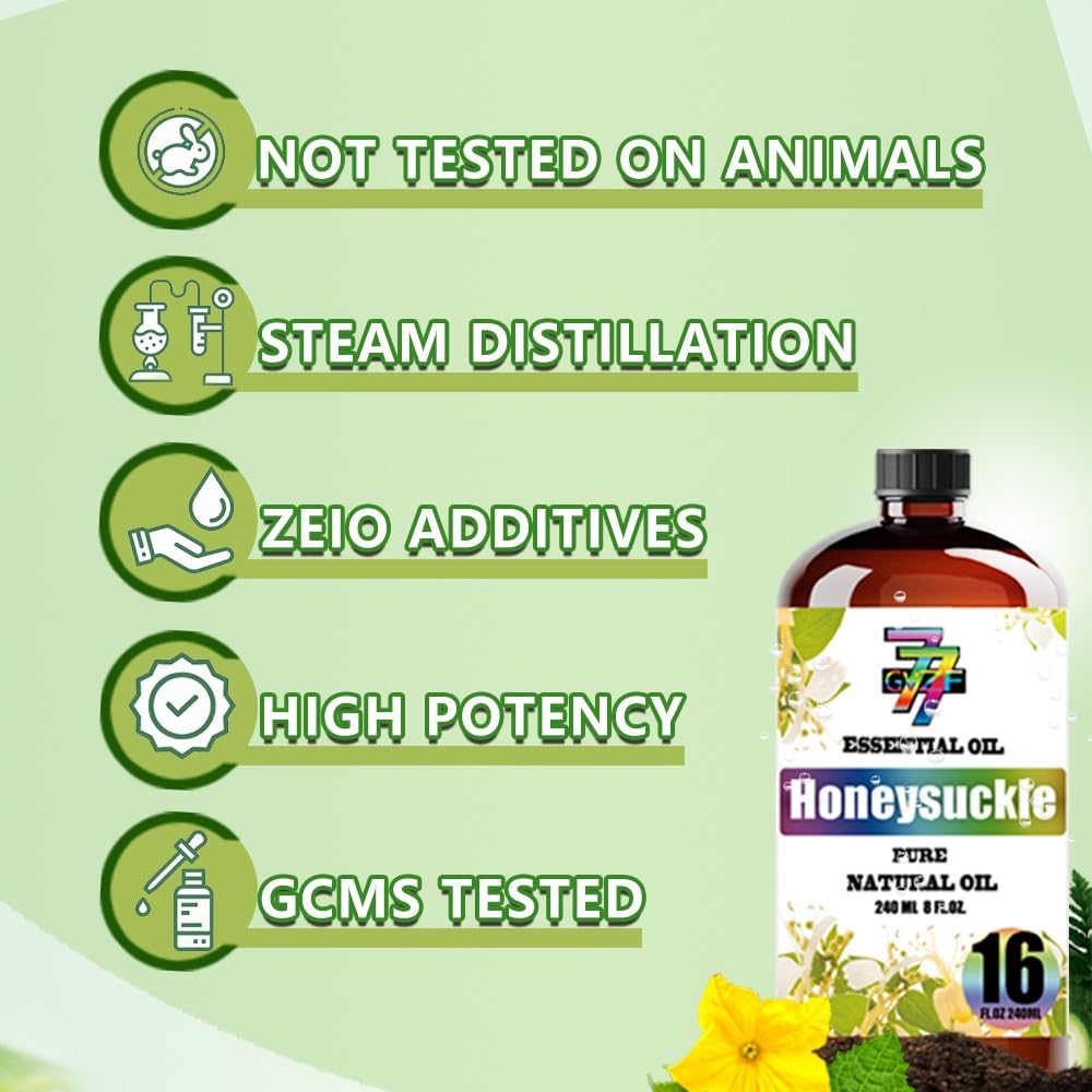 GV77ZF Honeysuckle Oil for candle making adds natural fragrance.