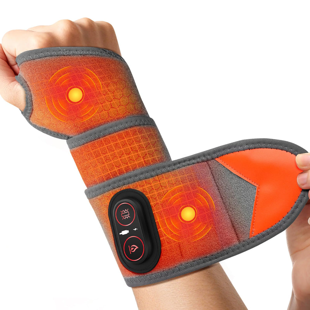 GVMSOR cordless heated wrist wrap on hand offering portable warmth and support.