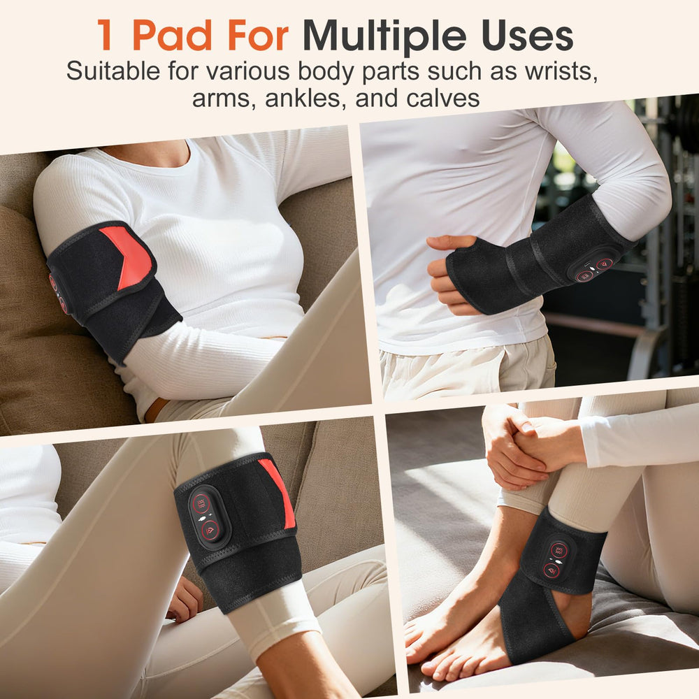 GVMSOR cordless wrist heating pad massager ergonomic wrist strap for comfort