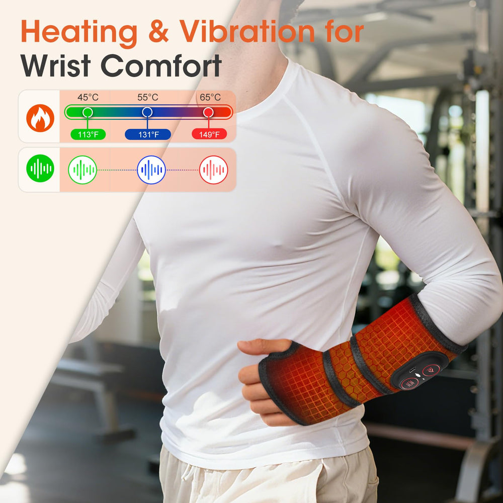 GVMSOR cordless wrist heating pad massager portable design ideal for desk use