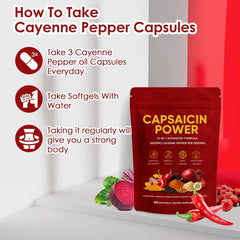 GXSAE Capsaicin Power packaging box shown on a desk