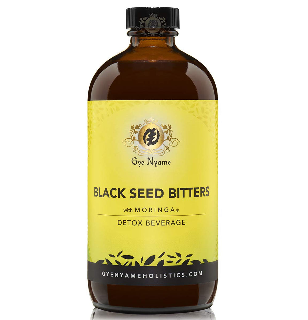 Gye Nyame Black Seed Bitters bottle-set provides versatile daily use.