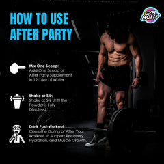 Gym Molly After Party coconut-electrolytes illustrate natural hydration during cooldown.