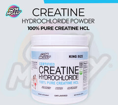 Gym Molly Creatine HCL powder mixes smoothly in water, demonstrating high solubility.